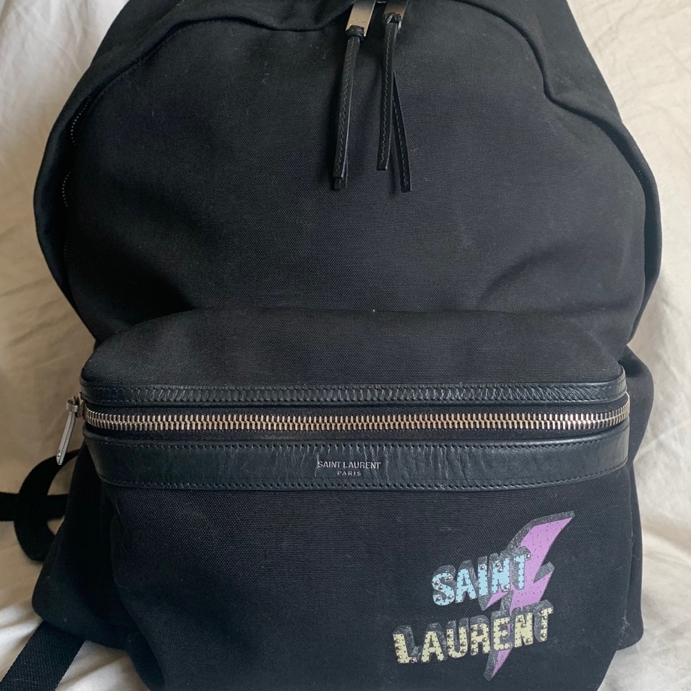 YSL Yves Saint Laurent Backpack - Black